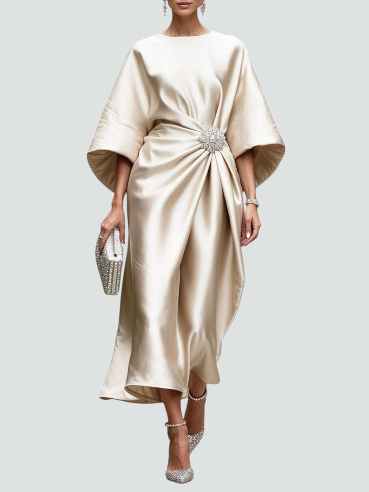 Lona™ Elegant Long Satin Dress | Gallery