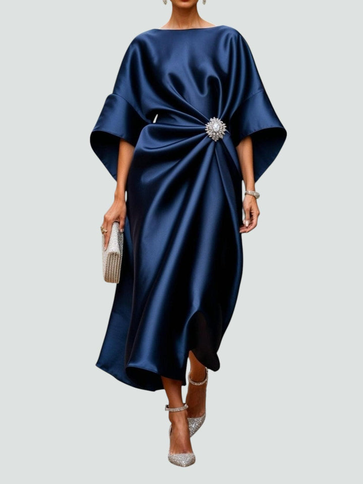 Lona™ Elegant Long Satin Dress | Gallery