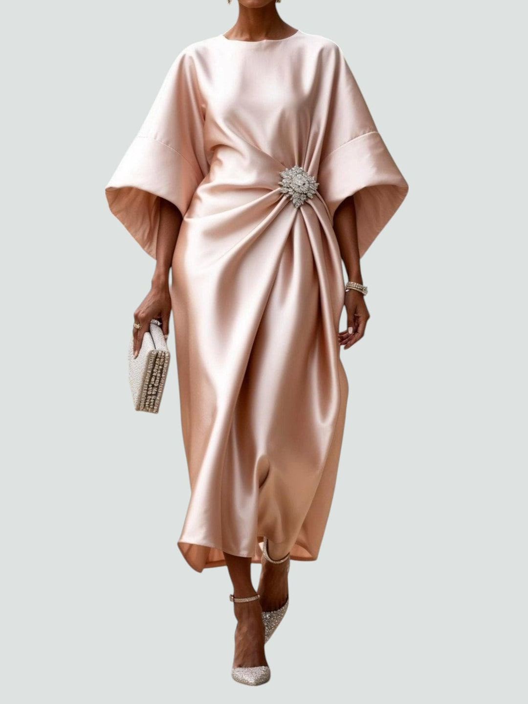 Robe Longue en Satin Élégante Lona™ | Galerie