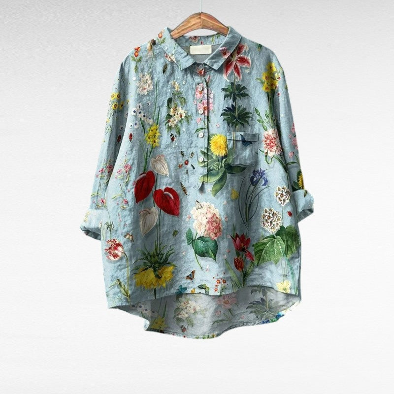 MOREAU LYON | BLOUSE FLEURS BOTANIQUES POUR FEMMES | Atelier