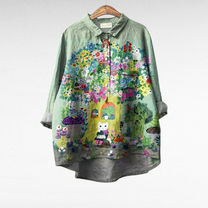MOREAU LYON | BLOUSE JARDIN ARTISTIQUE POUR FEMMES | Sélectionner