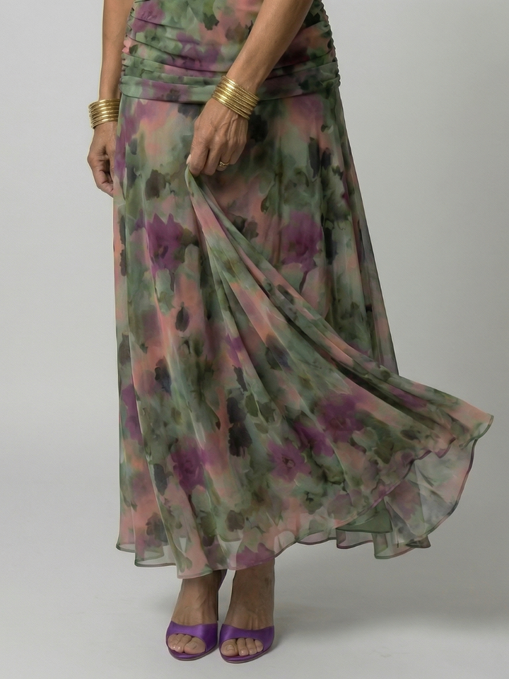 Calen | Off Shoulder Flow Midi Dress | Style
