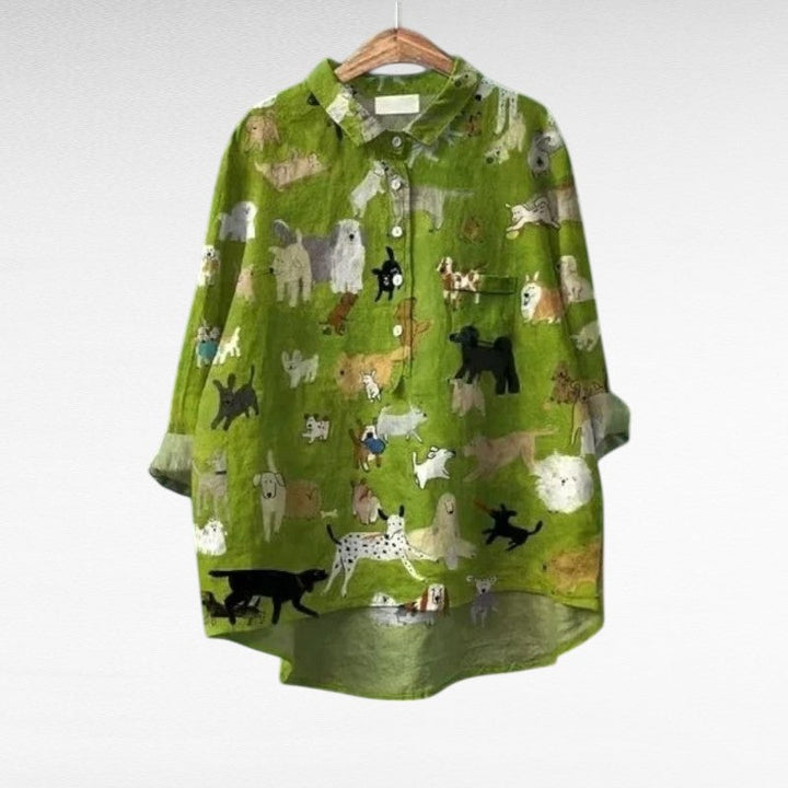 MOREAU LYON | BLOUSE IMPRIMÉ ANIMAUX POUR FEMMES | Classic