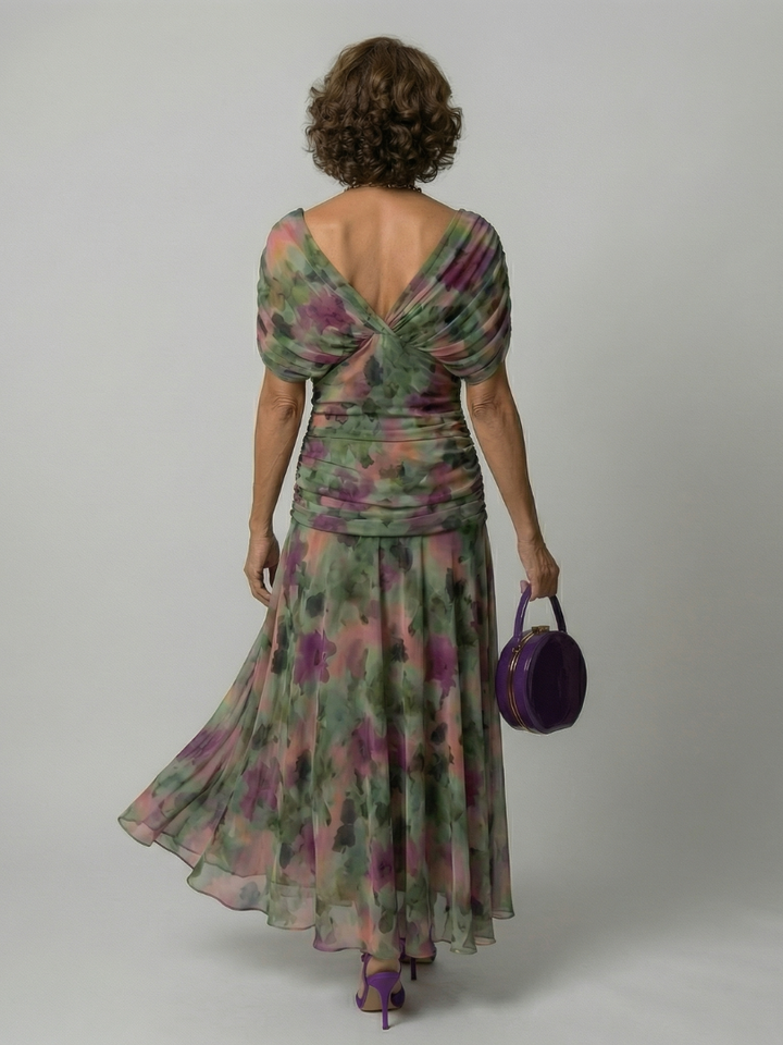 Calen | Robe Midi Flottante Off-Shoulder | Style