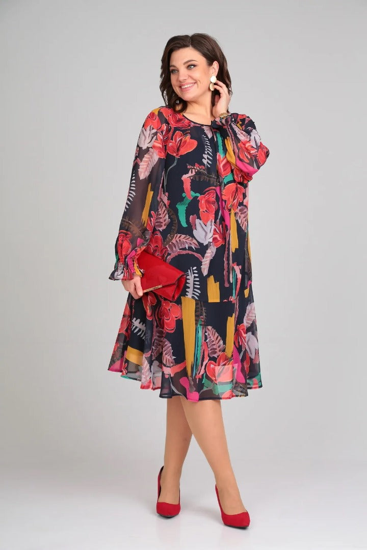 Robe Florinda™ Élégante à Fleurs | Série