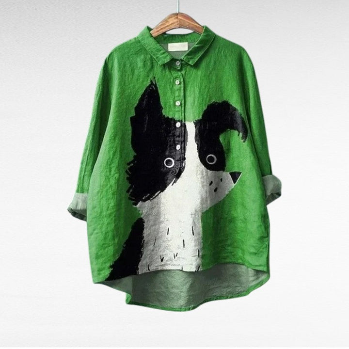 MOREAU LYON | BLOUSE CHIEN ARTISTIQUE POUR FEMMES | Artisan