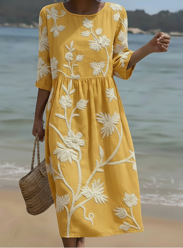 Lauren | Elegant Floral Dress | Craft