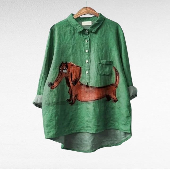 MOREAU LYON | BLOUSE CHIEN ARTISTIQUE POUR FEMMES | Héritage