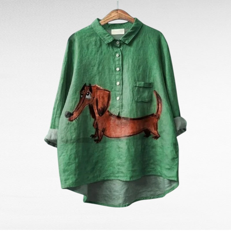 MOREAU LYON | BLOUSE CHIEN ARTISTIQUE POUR FEMMES | Heritage