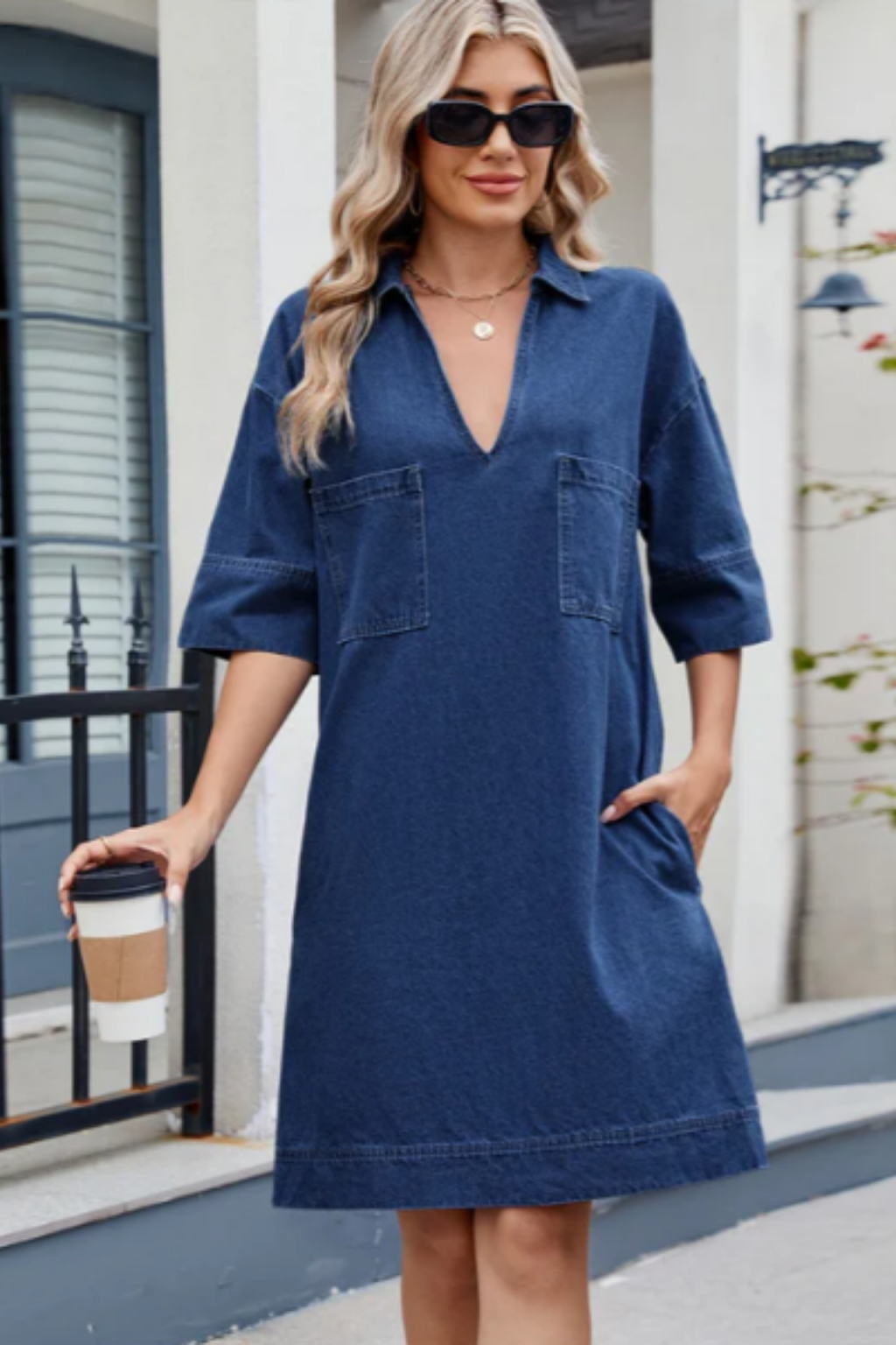Jade | Robe en Denim Décontractée