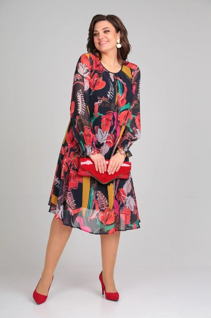 Robe Florinda™ Élégante à Fleurs | Série