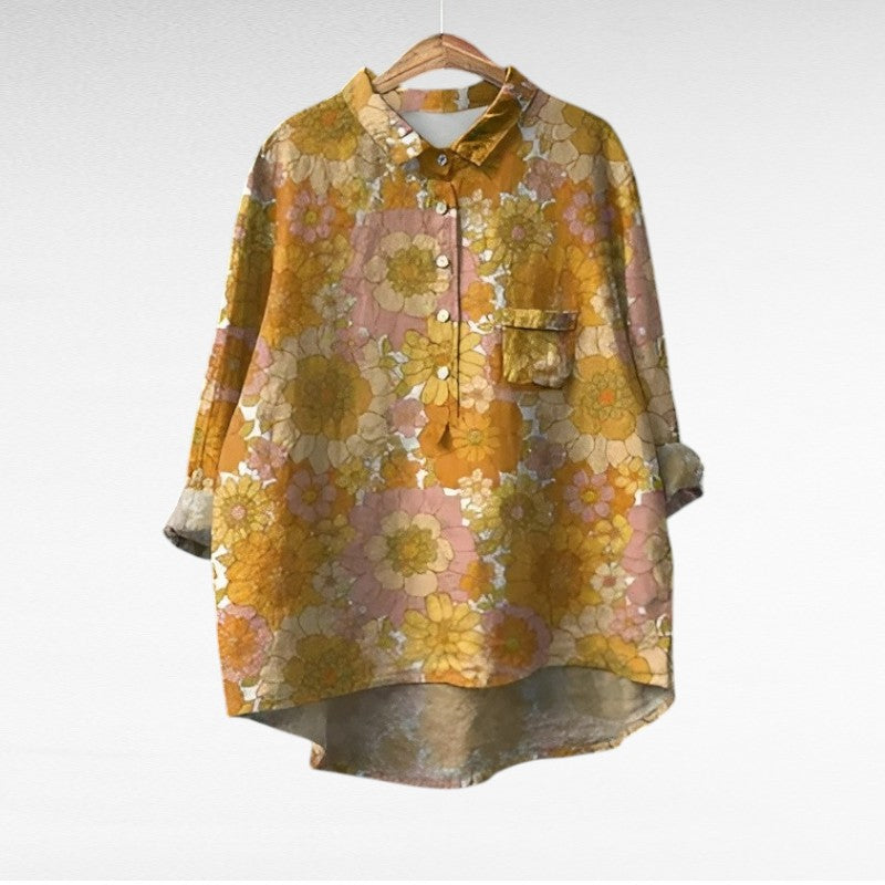 MOREAU LYON | BLOUSE FLEURS COLORÉES POUR FEMMES | Collection