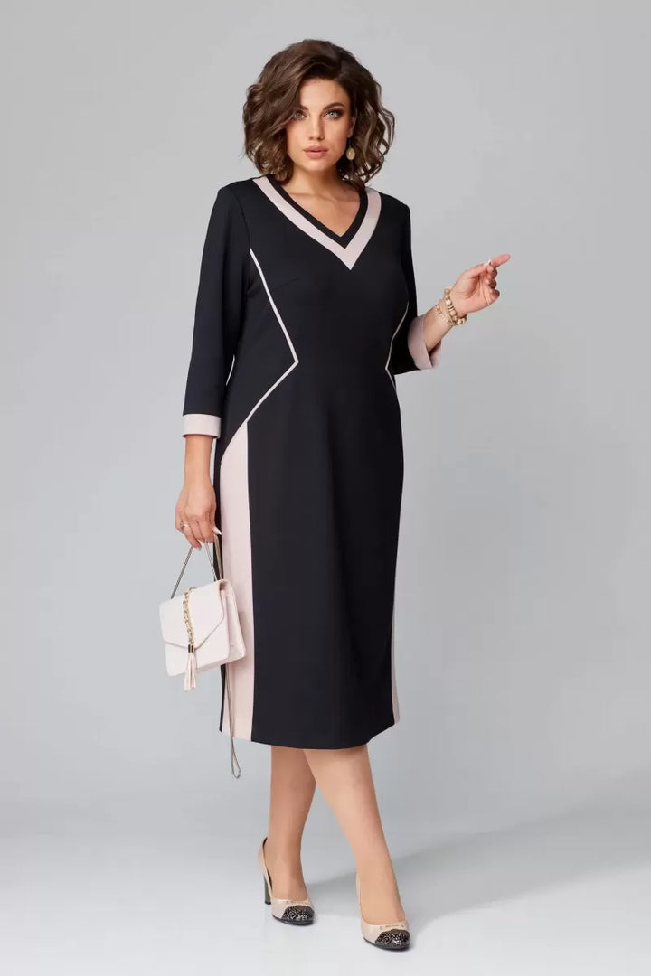 Robe élégante à col en V Alexa™ | Maison