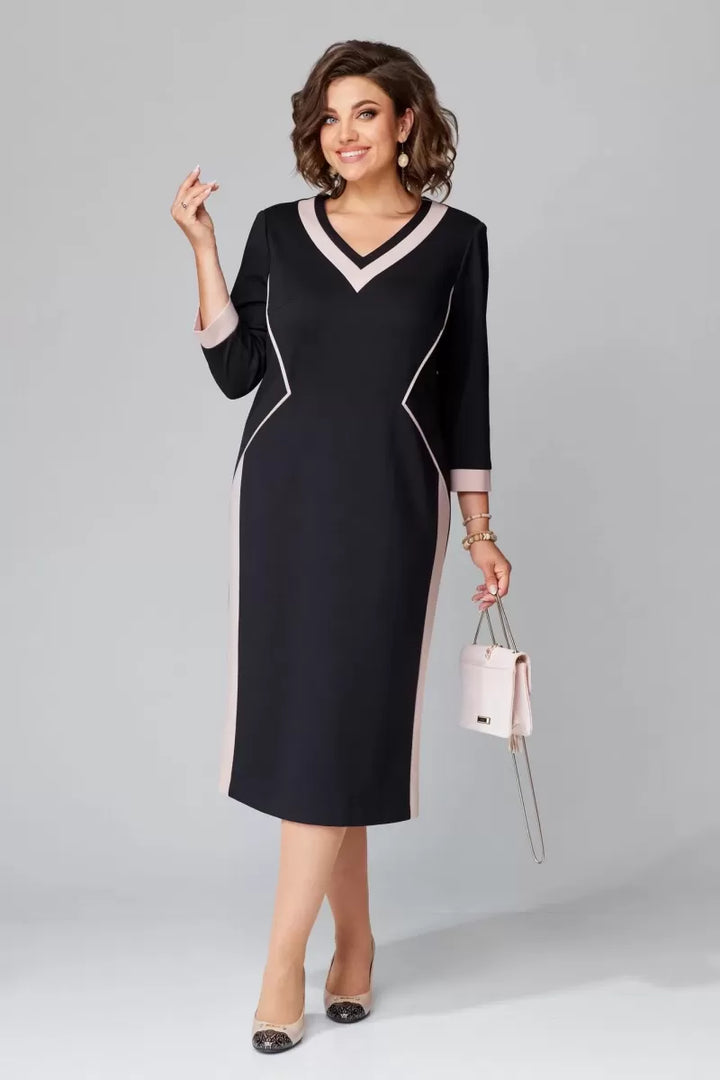 Robe élégante à col en V Alexa™ | Maison