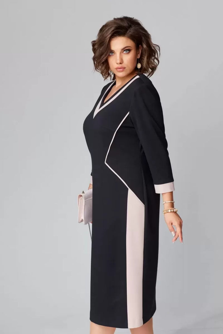 Robe élégante à col en V Alexa™ | Maison