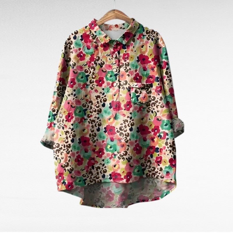 MOREAU LYON | BLOUSE FLEURS COLORÉES POUR FEMMES | Collection