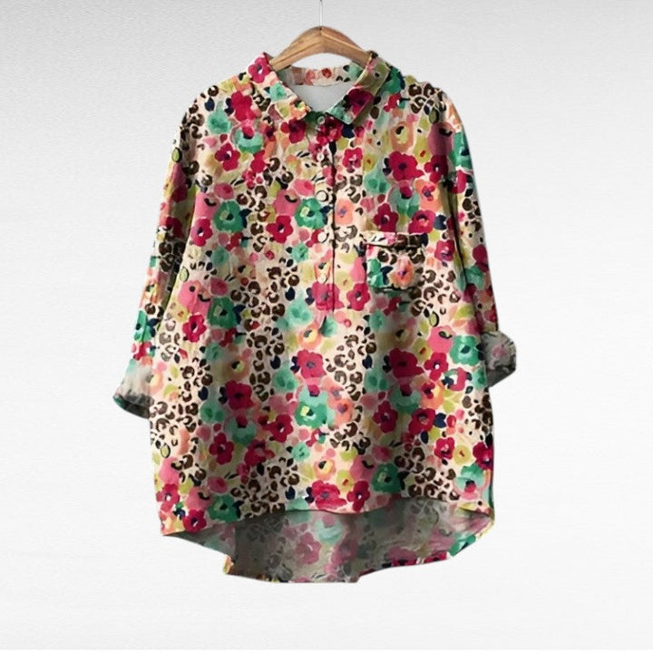 MOREAU LYON | BLOUSE FLEURS COLORÉES POUR FEMMES | Collection