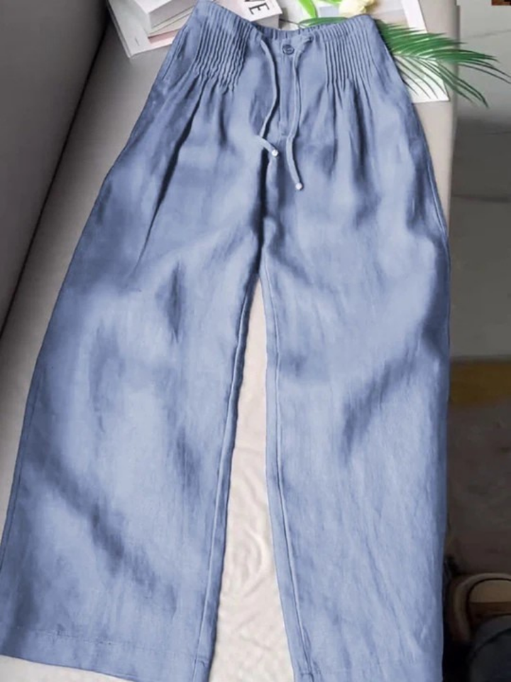 Camille | Pantalon Élegant à Jambe Large