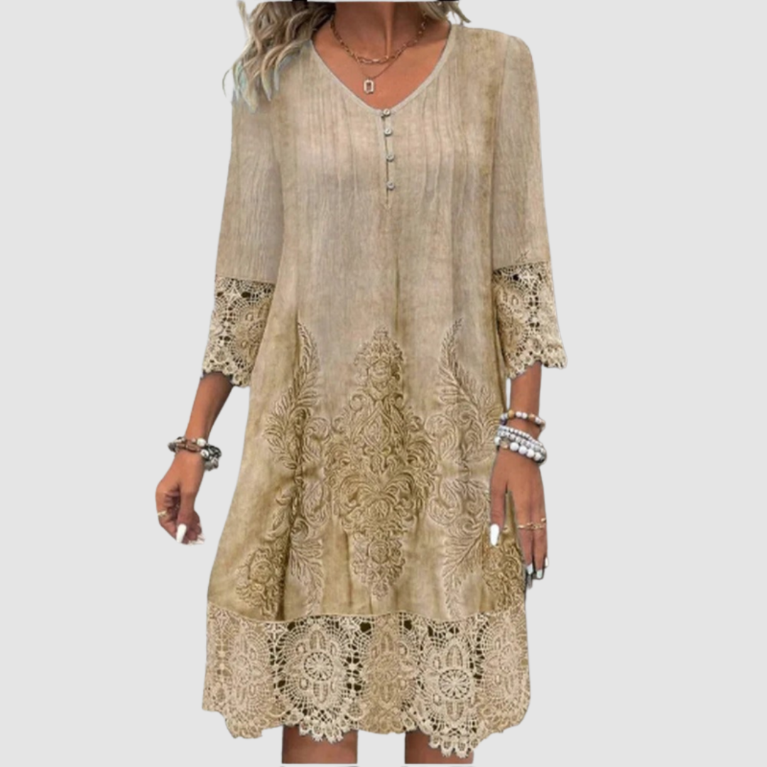 Robe en Dentelle Élegante Jacquelin™ | Luxe