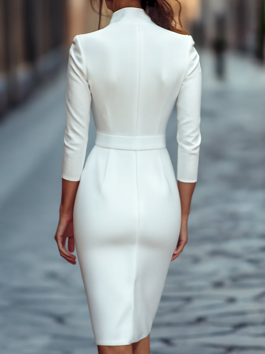 TIVARA | Robe Noire Avec Ceinture | Sélectionner