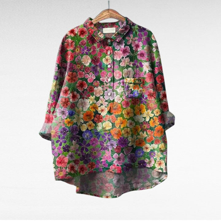 MOREAU LYON | BLOUSE JARDIN COLORÉ POUR FEMMES | Collection