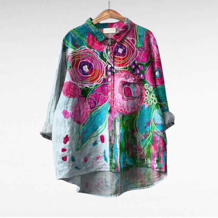 MOREAU LYON | BLOUSE JARDIN COLORÉ POUR FEMMES | Collection