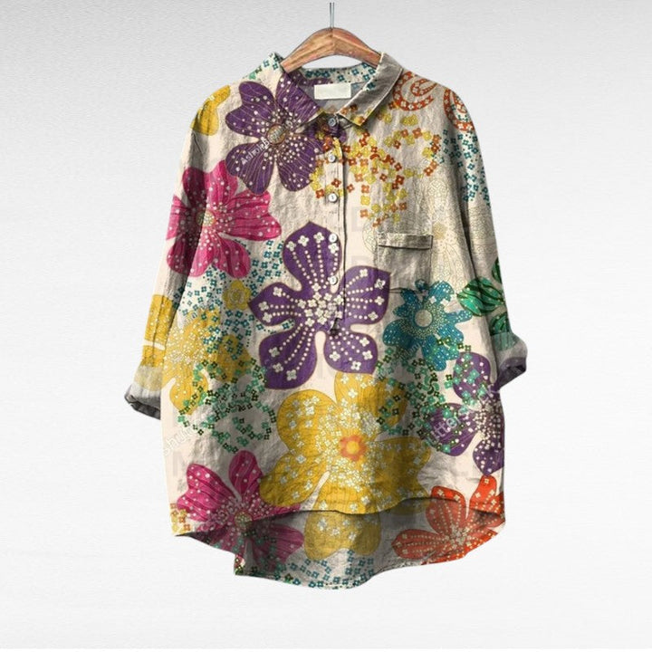 MOREAU LYON | BLOUSE JARDIN COLORÉ POUR FEMMES | Collection