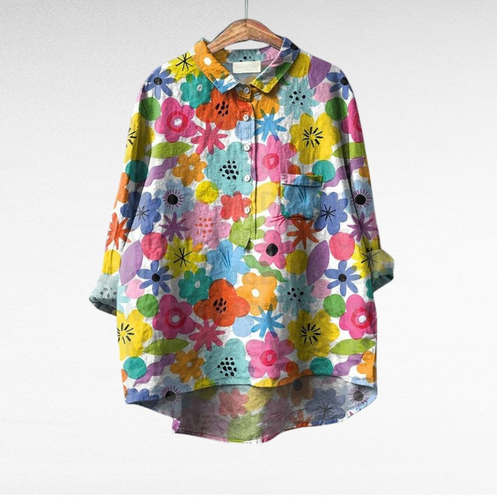 MOREAU LYON | BLOUSE JARDIN COLORÉ POUR FEMMES | Collection
