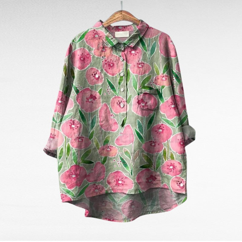 MOREAU LYON | BLOUSE JARDIN COLORÉ POUR FEMMES | Collection