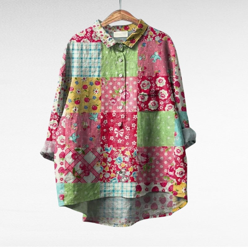 MOREAU LYON | BLOUSE JARDIN COLORÉ POUR FEMMES | Collection