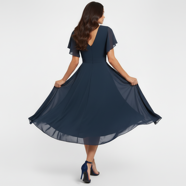 Clarissa™ Flowing V-Neck Maxi Dress | Series