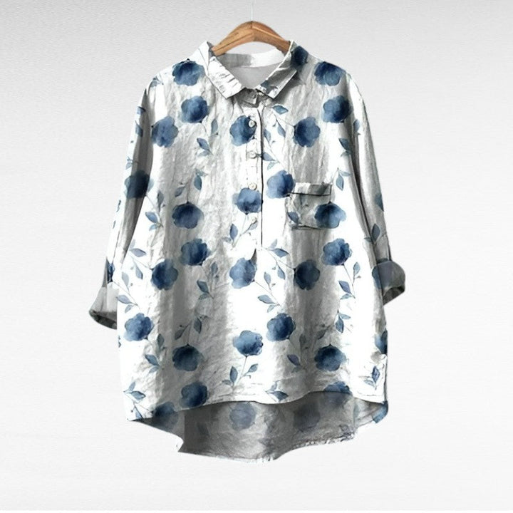 MOREAU LYON | BLOUSE FLEURS GRAPHIQUES POUR FEMMES | Edition