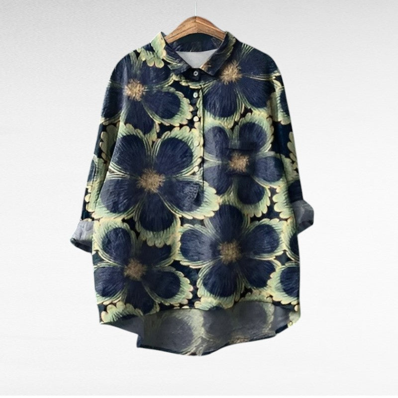 MOREAU LYON | BLOUSE FLEURS GRAPHIQUES POUR FEMMES | Edition