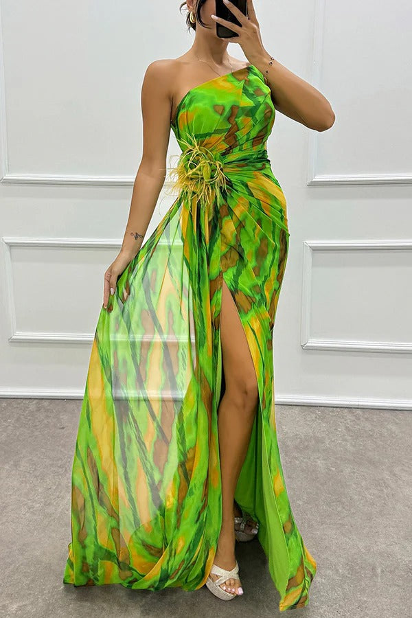Mia™ | Robe Drapée Vibrante | Héritage