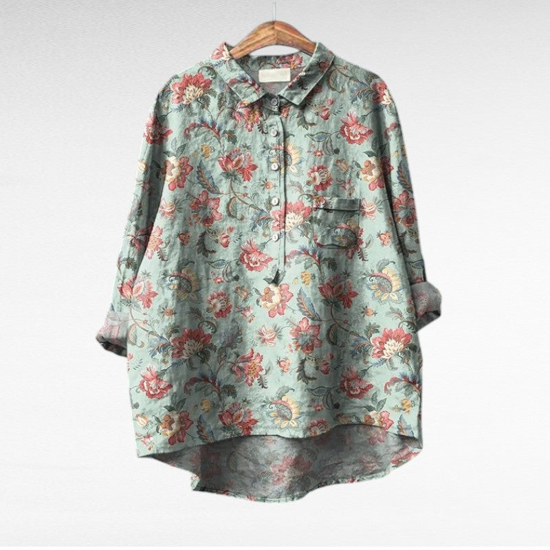MOREAU LYON | CHEMISIER FLORAL ARTISTIQUE POUR FEMMES | Brand