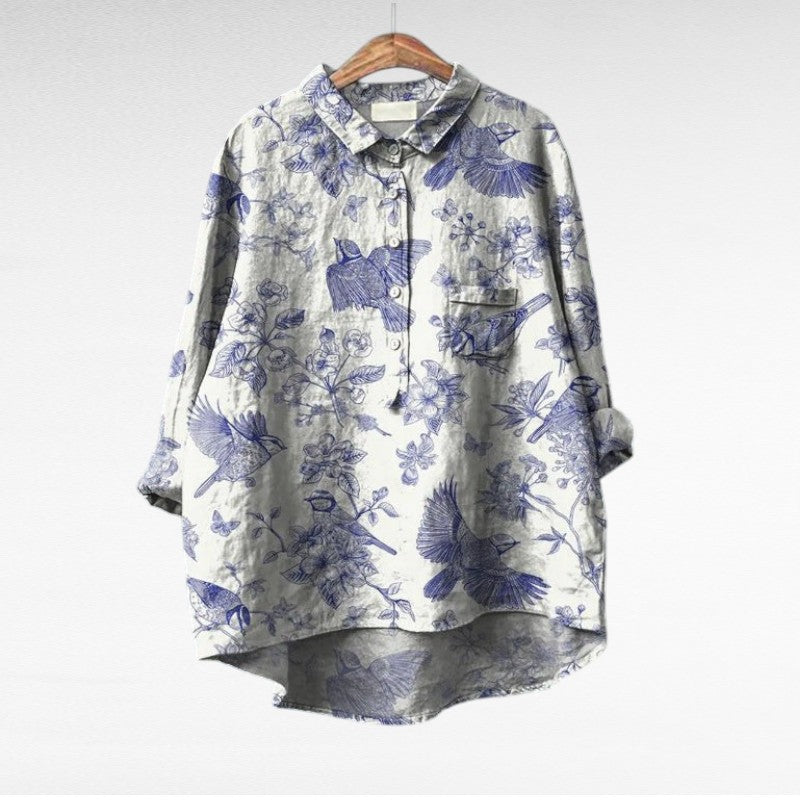 MOREAU LYON | CHEMISIER FLORAL ARTISTIQUE POUR FEMMES | Brand