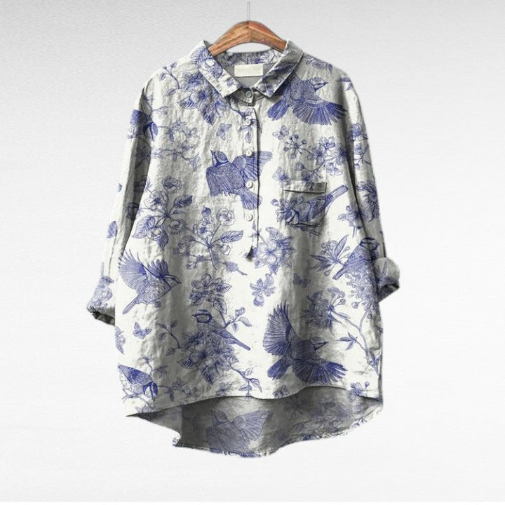 MOREAU LYON | CHEMISIER FLORAL ARTISTIQUE POUR FEMMES | Brand