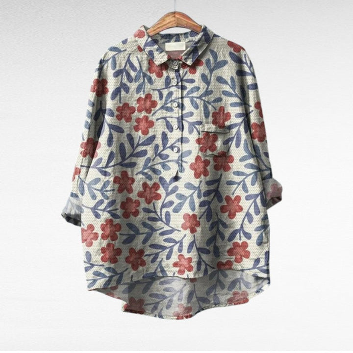 MOREAU LYON | CHEMISIER FLORAL ARTISTIQUE POUR FEMMES | Marque