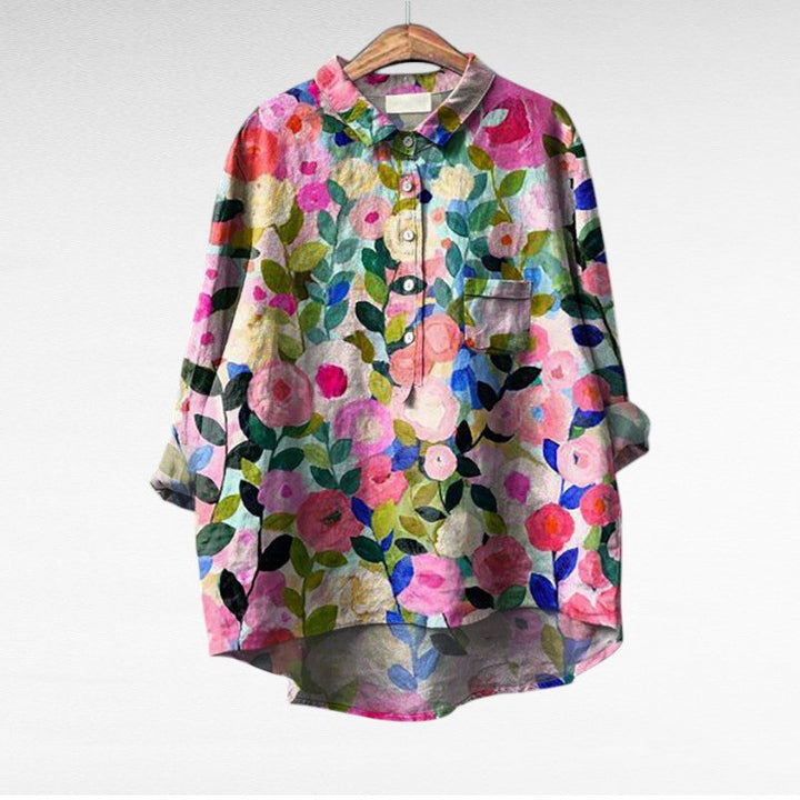 MOREAU LYON | CHEMISIER FLORAL ARTISTIQUE POUR FEMMES | Brand