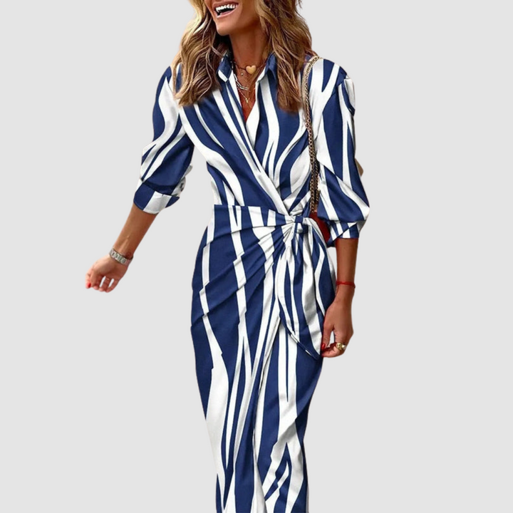 Cecilia™ Elegant Striped Dress | Edition