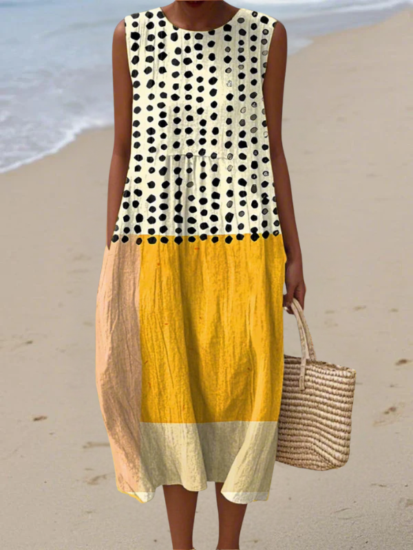 Lea | Vestido Estampado de Verano Sin Mangas | Co