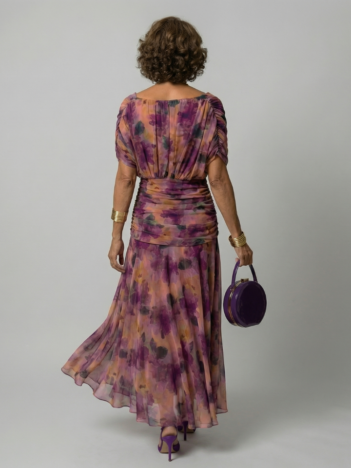 Calen | Off Shoulder Flow Midi Dress | Style