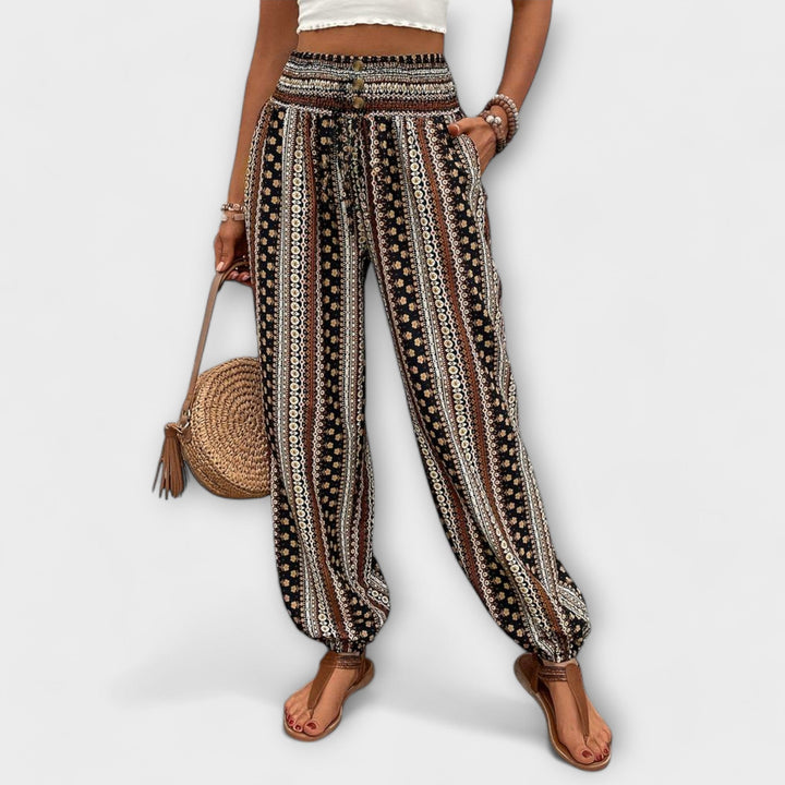 Emily | Pantalons Graphiques Ethniques