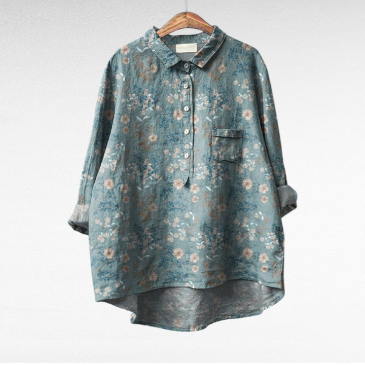 MOREAU LYON | CHEMISIER FLORAL ARTISTIQUE POUR FEMMES | Marque