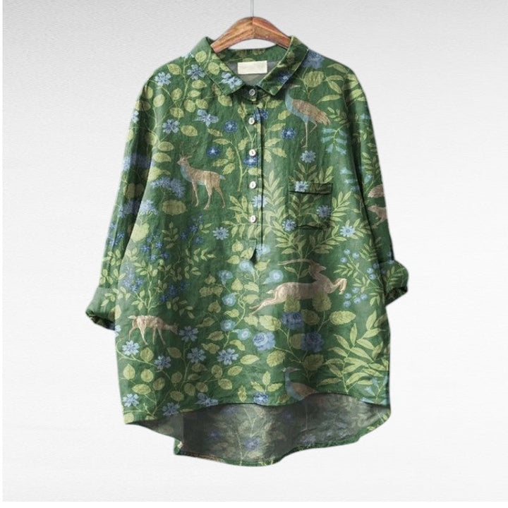 MOREAU LYON | CHEMISIER FLORAL ARTISTIQUE POUR FEMMES | Brand