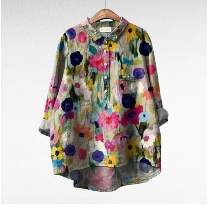 MOREAU LYON | CHEMISIER FLORAL ARTISTIQUE POUR FEMMES | Brand