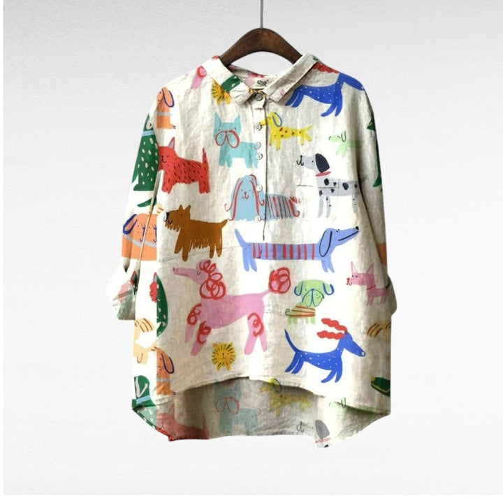 MOREAU LYON | BLOUSE CHIEN ARTISTIQUE POUR FEMMES | Studio