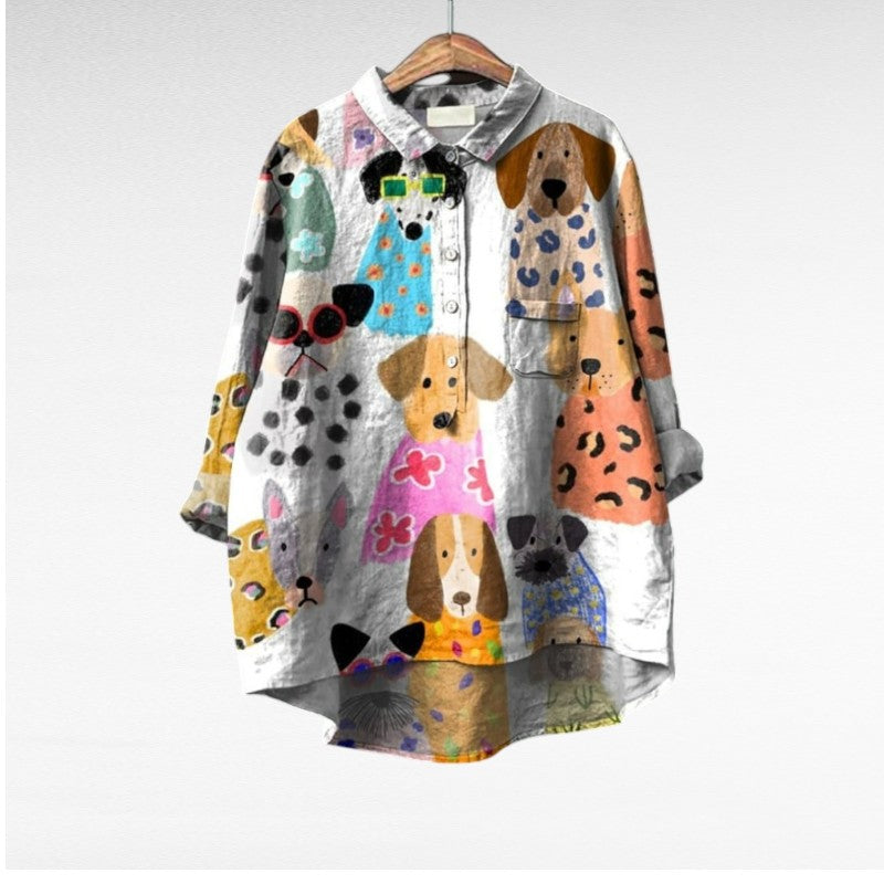 MOREAU LYON | BLOUSE CHIEN ARTISTIQUE POUR FEMMES | Studio