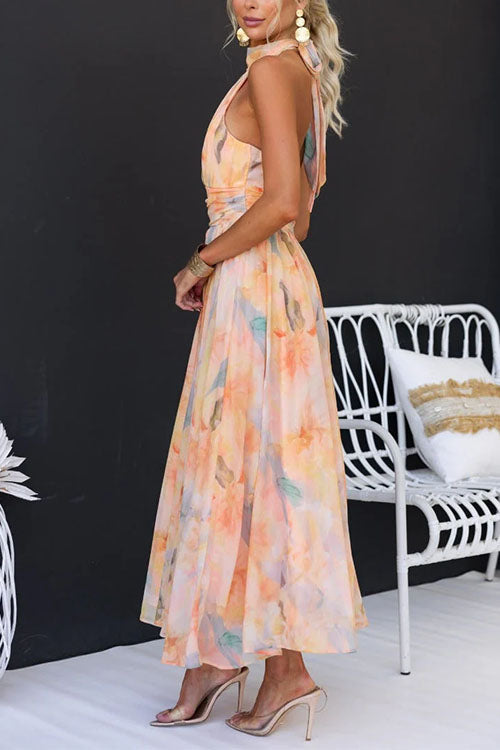 Abigail | Robe Maxi avec Imprimé | Signature