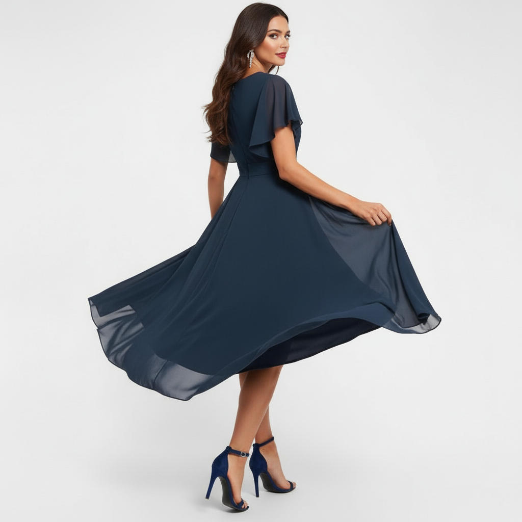 Robe Maxi à Décolleté en V Clarissa™ | Série